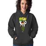 Fashion, accesorii si bijuterii - Femei - Imbracaminte femei - Hanorace femei - Hanorac Femei Ben10 Clock Magic Monsters Alien, negru,  marime S - Infinity.ro
