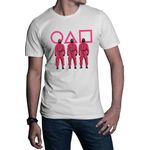 Fashion, accesorii si bijuterii - Barbati - Imbracaminte - Tricouri si bluze barbati - Tricou barbati Squid Game Netflix Children Hardship Korean Drama, alb, marime M - Infinity.ro