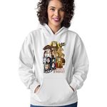 Fashion, accesorii si bijuterii - Femei - Imbracaminte femei - Hanorace femei - Hanorac Femei Game of Thrones All Characters Cartoon Style, alb,  marime S - Infinity.ro