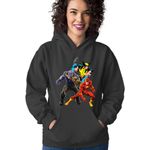 Fashion, accesorii si bijuterii - Femei - Imbracaminte femei - Hanorace femei - Hanorac Femei Thanos Wolverine Flash Cartoons Experiment, negru,  marime S - Infinity.ro