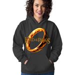 Fashion, accesorii si bijuterii - Femei - Imbracaminte femei - Hanorace femei - Hanorac Femei Lord of the Rings Logo Runes Language Elf Creatures, negru,  marime S - Infinity.ro
