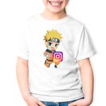 Fashion, accesorii si bijuterii - Copii - Imbracaminte copii - Tricouri copii - Tricou copii Naruto Instagram Creator Akatsuki Anime Manga, alb, M Copii - Infinity.ro