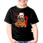 Fashion, accesorii si bijuterii - Copii - Imbracaminte copii - Tricouri copii - Tricou copii Naruto Jiraiya Uzumaki Manga Anime, negru, L Copii - Infinity.ro