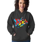 Fashion, accesorii si bijuterii - Femei - Imbracaminte femei - Hanorace femei - Hanorac Femei X-men Logo Jump Master Mind Protect Civilians, negru,  marime S - Infinity.ro
