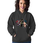 Fashion, accesorii si bijuterii - Femei - Imbracaminte femei - Hanorace femei - Hanorac Femei Hulk Wonder Women Thor Norse Mythology, negru,  marime S - Infinity.ro