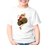 Fashion, accesorii si bijuterii - Copii - Imbracaminte copii - Tricouri copii - Tricou copii Palarie Paie One Piece Straw Hat Pirates Anime, alb, M Copii - Infinity.ro