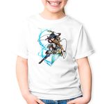 Fashion, accesorii si bijuterii - Copii - Imbracaminte copii - Tricouri copii - Tricou copii Mikasa Ackerman Attack on Titan AOT Combat, alb, XS Copii - Infinity.ro