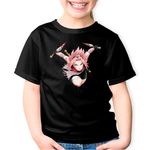 Fashion, accesorii si bijuterii - Copii - Imbracaminte copii - Tricouri copii - Tricou copii Naruto Sakura Haruno Karate Girl Anime, negru, L Copii - Infinity.ro