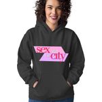 Fashion, accesorii si bijuterii - Femei - Imbracaminte femei - Hanorace femei - Hanorac Femei Sex and the City Logo Worker Job NY Love, negru,  marime S - Infinity.ro