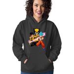Fashion, accesorii si bijuterii - Femei - Imbracaminte femei - Hanorace femei - Hanorac Femei X-men Goku Strong Men Avangers Marvel Anime, negru,  marime S - Infinity.ro