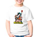 Fashion, accesorii si bijuterii - Copii - Imbracaminte copii - Tricouri copii - Tricou copii Hero Academia Deku Ochaco Rebel Comics, alb, L Copii - Infinity.ro