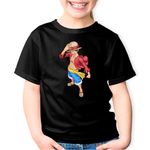 Fashion, accesorii si bijuterii - Copii - Imbracaminte copii - Tricouri copii - Tricou copii One Piece Monkey Luffy Rebel Vagabond, negru, L Copii - Infinity.ro