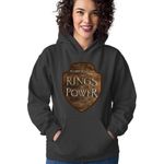 Fashion, accesorii si bijuterii - Femei - Imbracaminte femei - Hanorace femei - Hanorac Femei Lord of the Rings Shield New Story Wood John, negru,  marime S - Infinity.ro