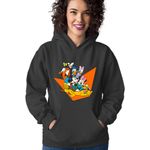 Fashion, accesorii si bijuterii - Femei - Imbracaminte femei - Hanorace femei - Hanorac Femei Mickey Mouse Friends Gooffy Minnie Lucy Donald Duck, negru,  marime S - Infinity.ro