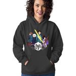 Fashion, accesorii si bijuterii - Femei - Imbracaminte femei - Hanorace femei - Hanorac Femei World Trigger Logo Anime Sci-fi Otaku Action Shounen, negru,  marime S - Infinity.ro