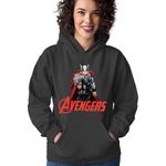 Fashion, accesorii si bijuterii - Femei - Imbracaminte femei - Hanorace femei - Hanorac Femei Thor Avengers Super Powers God, negru,  marime S - Infinity.ro
