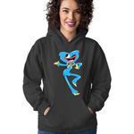 Fashion, accesorii si bijuterii - Femei - Imbracaminte femei - Hanorace femei - Hanorac Femei Huggy Wuggy Childish Look Playful Giggle Cute, negru,  marime S - Infinity.ro