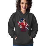 Fashion, accesorii si bijuterii - Femei - Imbracaminte femei - Hanorace femei - Hanorac Femei Veep US Flas Gouverment First Lady, negru,  marime S - Infinity.ro