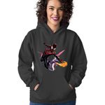 Fashion, accesorii si bijuterii - Femei - Imbracaminte femei - Hanorace femei - Hanorac Femei Spiderman Dragon Clash Royale Strategy, negru,  marime S - Infinity.ro
