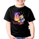 Fashion, accesorii si bijuterii - Copii - Imbracaminte copii - Tricouri copii - Tricou copii Insta Boy Dragon Ball Z Son Goku Instagram Creator, negru, S Copii - Infinity.ro