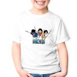Fashion, accesorii si bijuterii - Copii - Imbracaminte copii - Tricouri copii - Tricou copii One Piece Monkey Luffy Portgas Prieteni Copilarie, alb, L Copii - Infinity.ro