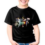 Fashion, accesorii si bijuterii - Copii - Imbracaminte copii - Tricouri copii - Tricou copii My Hero Academia Clan Team Manga Romana, negru, XL Copii - Infinity.ro
