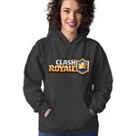 Fashion, accesorii si bijuterii - Femei - Imbracaminte femei - Hanorace femei - Hanorac Femei Clash Royale Logo Multiplayer Platform Cannon Team, negru,  marime S - Infinity.ro
