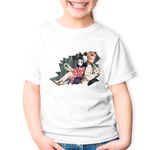 Fashion, accesorii si bijuterii - Copii - Imbracaminte copii - Tricouri copii - Tricou copii Kimetsu no Yaiba Makomo Sabito Anime, alb, L Copii - Infinity.ro