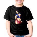 Fashion, accesorii si bijuterii - Copii - Imbracaminte copii - Tricouri copii - Tricou copii One Piece Nico Robin Eiichiro Oda Devil, negru, XS Copii - Infinity.ro