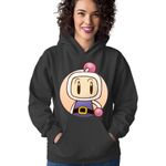 Fashion, accesorii si bijuterii - Femei - Imbracaminte femei - Hanorace femei - Hanorac Femei Bomberman Hudson Soft Bandai Bakudan Otoko, negru,  marime S - Infinity.ro