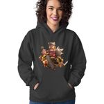 Fashion, accesorii si bijuterii - Femei - Imbracaminte femei - Hanorace femei - Hanorac Femei Clash of Clans Gameplay Rotation Heroes Special Abilities, negru,  marime S - Infinity.ro
