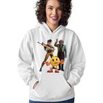 Fashion, accesorii si bijuterii - Femei - Imbracaminte femei - Hanorace femei - Hanorac Femei Fortnite Pacman Star Trek Gameplay Survival, alb,  marime S - Infinity.ro