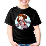 Fashion, accesorii si bijuterii - Copii - Imbracaminte copii - Tricouri copii - Tricou copii Uraraka My Hero Academia Anime Manga, negru, XL Copii - Infinity.ro