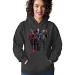 Fashion, accesorii si bijuterii - Femei - Imbracaminte femei - Hanorace femei - Hanorac Femei Spiderman Wolverine Joker Marvel DC American Comics, negru,  marime S - Infinity.ro