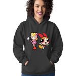 Fashion, accesorii si bijuterii - Femei - Imbracaminte femei - Hanorace femei - Hanorac Femei Bomberman Powerpuff Girls Blossom Girly, negru,  marime S - Infinity.ro