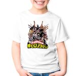 Fashion, accesorii si bijuterii - Copii - Imbracaminte copii - Tricouri copii - Tricou copii My Hero Academia Storm Rebel Anime Manga, alb, M Copii - Infinity.ro