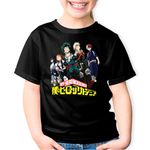 Fashion, accesorii si bijuterii - Copii - Imbracaminte copii - Tricouri copii - Tricou copii My Hero Academia Team Gang Anime Manga, negru, M Copii - Infinity.ro