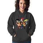 Fashion, accesorii si bijuterii - Femei - Imbracaminte femei - Hanorace femei - Hanorac Femei Minecraft Powerpuff Girls Clash Royale Super Powers, negru,  marime S - Infinity.ro
