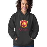 Fashion, accesorii si bijuterii - Femei - Imbracaminte femei - Hanorace femei - Hanorac Femei Clash Royale Queen Icon Player Save Great, negru,  marime S - Infinity.ro
