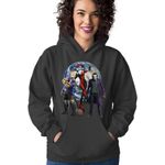 Fashion, accesorii si bijuterii - Femei - Imbracaminte femei - Hanorace femei - Hanorac Femei Thanos Earth Joker Female Destroy, negru,  marime S - Infinity.ro