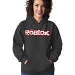 Fashion, accesorii si bijuterii - Femei - Imbracaminte femei - Hanorace femei - Hanorac Femei Roblox Logo Open World Multiplayer, negru,  marime S - Infinity.ro