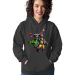 Fashion, accesorii si bijuterii - Femei - Imbracaminte femei - Hanorace femei - Hanorac Femei Hulk Wolverine Superman Marvel Super Powers Heroes, negru,  marime S - Infinity.ro