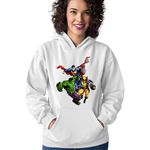 Fashion, accesorii si bijuterii - Femei - Imbracaminte femei - Hanorace femei - Hanorac Femei Hulk Wolverine Superman Marvel Super Powers Heroes, alb,  marime S - Infinity.ro
