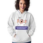 Fashion, accesorii si bijuterii - Femei - Imbracaminte femei - Hanorace femei - Hanorac Femei Family Guy Father Stewie Telegram Sticker Quotes, alb,  marime S - Infinity.ro