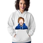 Fashion, accesorii si bijuterii - Femei - Imbracaminte femei - Hanorace femei - Hanorac Femei Ed Sheeran Hi Album Shape Of You Spotify Stream, alb,  marime S - Infinity.ro