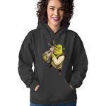Fashion, accesorii si bijuterii - Femei - Imbracaminte femei - Hanorace femei - Hanorac Femei Shrek Donkey Love Animals Medieval Setup Adventure, negru,  marime S - Infinity.ro