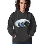 Fashion, accesorii si bijuterii - Femei - Imbracaminte femei - Hanorace femei - Hanorac Femei Moon Knight Fly Paranormal Logo US Protect Books, negru,  marime S - Infinity.ro