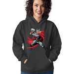 Fashion, accesorii si bijuterii - Femei - Imbracaminte femei - Hanorace femei - Hanorac Femei Thor Norse Mythology God Adventure Movie, negru,  marime S - Infinity.ro