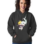 Fashion, accesorii si bijuterii - Femei - Imbracaminte femei - Hanorace femei - Hanorac Femei Seven Deadly Sins Chibi Elizabeth Fantasy Anime, negru,  marime S - Infinity.ro