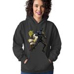 Fashion, accesorii si bijuterii - Femei - Imbracaminte femei - Hanorace femei - Hanorac Femei Black Panter Marvel Cinematic Universe Shrek, negru,  marime S - Infinity.ro
